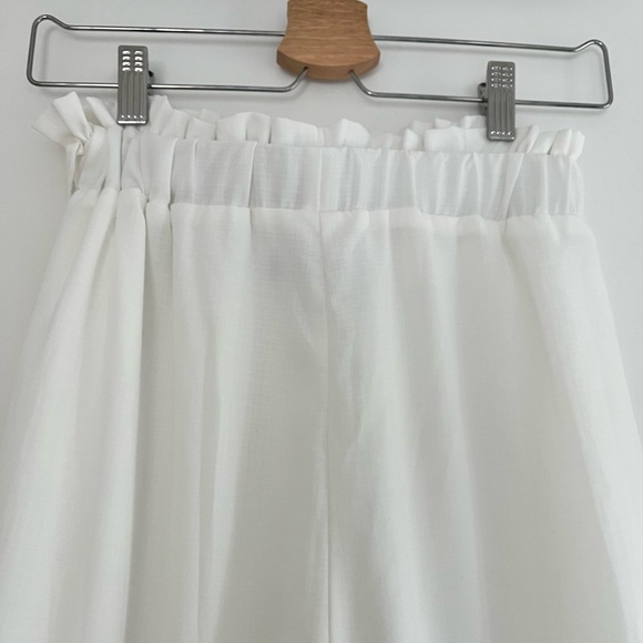 Zaful wide leg high rise white vacation pant Small - Picture 3 of 3